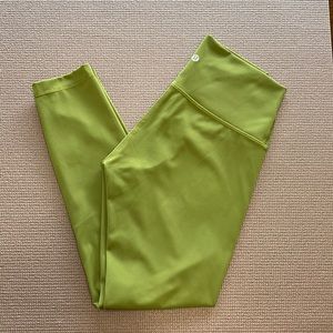 *Like New* Lululemon Wunder Train 25" Bronze Green